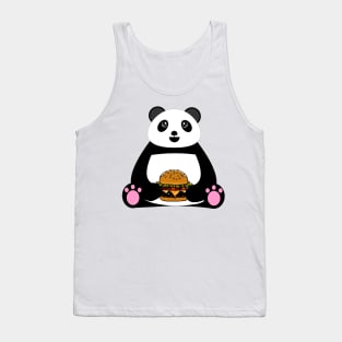 Burger Panda Tank Top